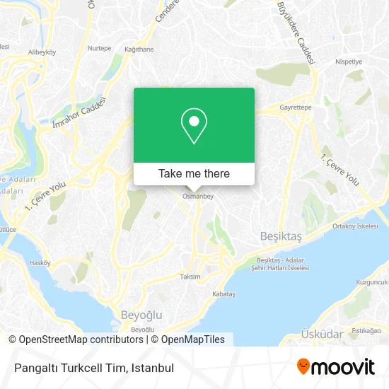 Pangaltı Turkcell Tim map