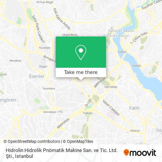Hidrolin Hidrolik Pnömatik Makine San. ve Tic. Ltd. Şti. map
