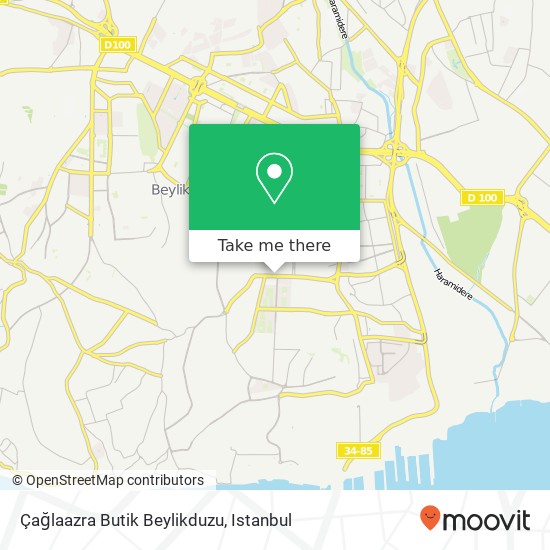 Çağlaazra Butik Beylikduzu map