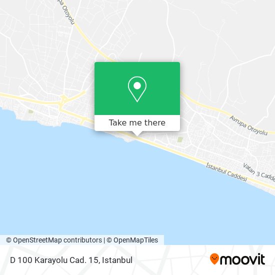 D 100 Karayolu Cad. 15 map