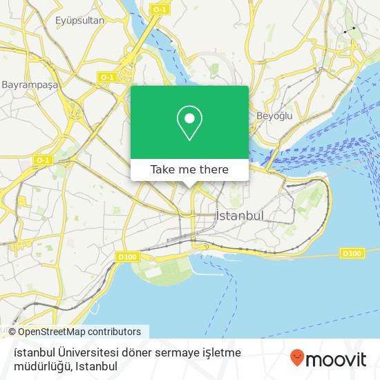 ístanbul Üniversitesi döner sermaye işletme müdürlüğü map