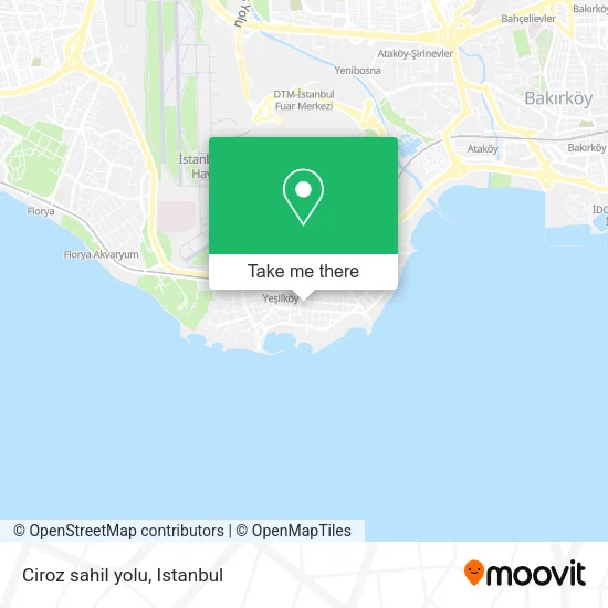 Ciroz sahil yolu map