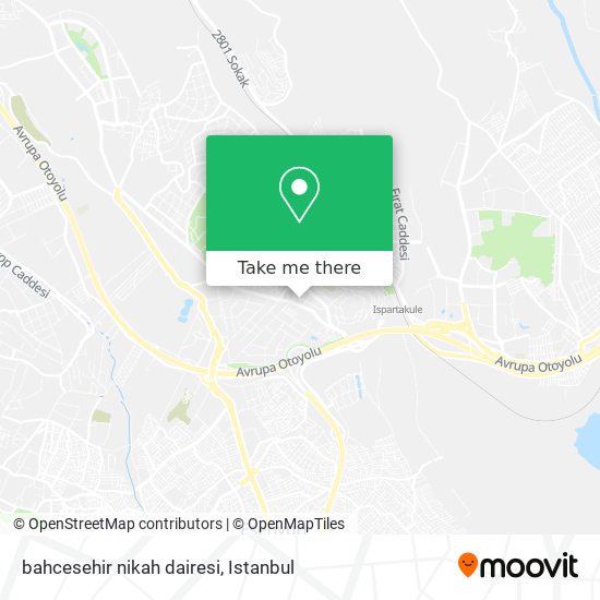 bahcesehir nikah dairesi map