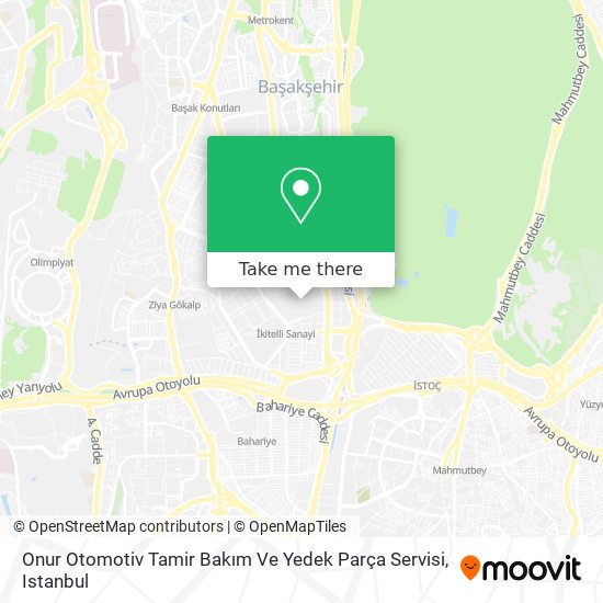 Onur Otomotiv Tamir Bakım Ve Yedek Parça Servisi map