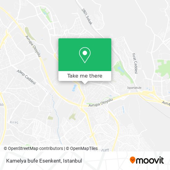 Kamelya bufe Esenkent map