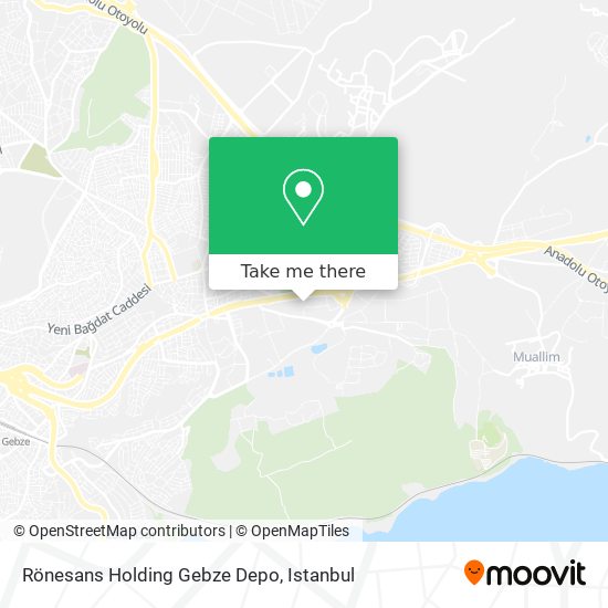 Rönesans Holding Gebze Depo map