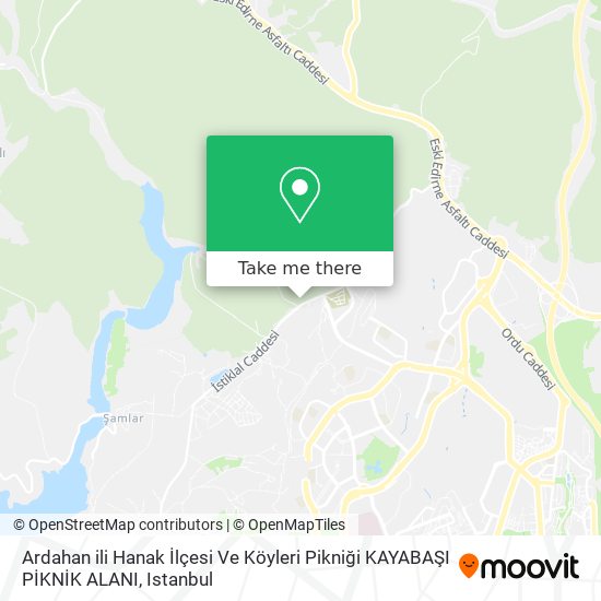 Ardahan ili Hanak İlçesi Ve Köyleri Pikniği KAYABAŞI PİKNİK ALANI map