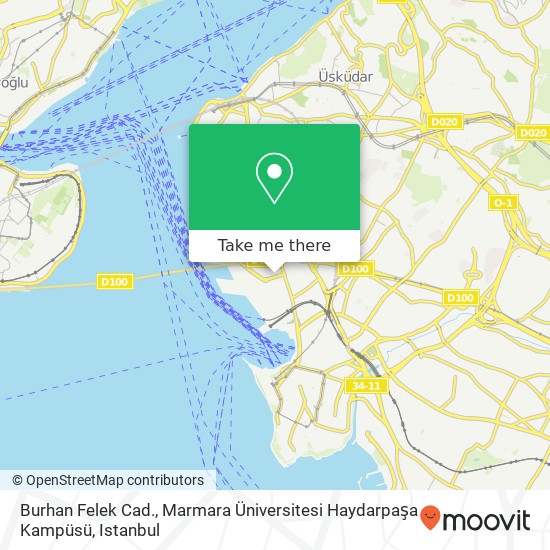 Burhan Felek Cad., Marmara Üniversitesi Haydarpaşa Kampüsü map