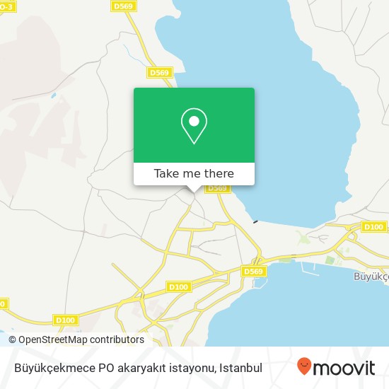 Büyükçekmece PO akaryakıt istayonu map