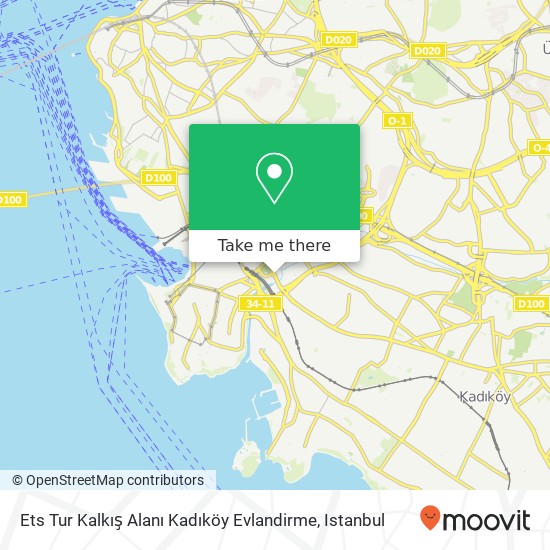 Ets Tur Kalkış Alanı Kadıköy Evlandirme map