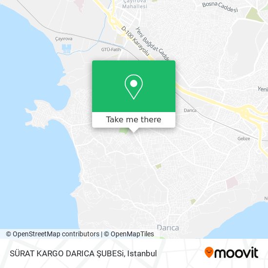 SÜRAT KARGO DARICA ŞUBESi map
