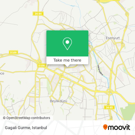 Gagali Gurme map