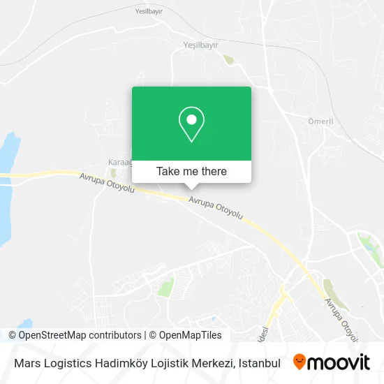 Mars Logistics Hadimköy Lojistik Merkezi map