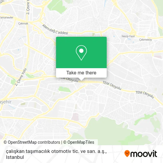 çalışkan taşımacılık otomotiv tic. ve san. a.ş. map