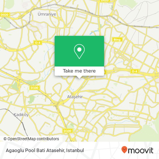 Agaoglu Pool Bati Atasehir map