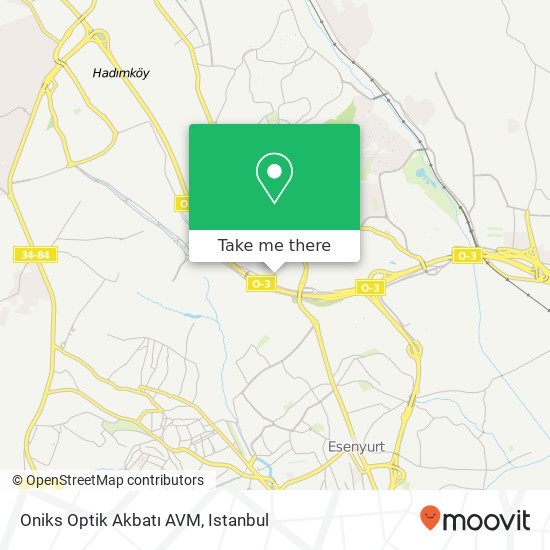 Oniks Optik Akbatı AVM map