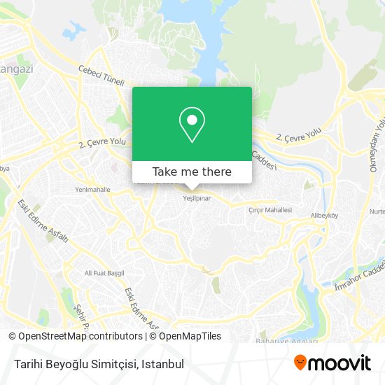 Tarihi Beyoğlu Simitçisi map