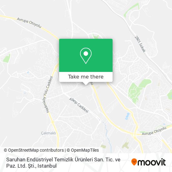 Saruhan Endüstriyel Temizlik Ürünleri San. Tic. ve Paz. Ltd. Şti. map