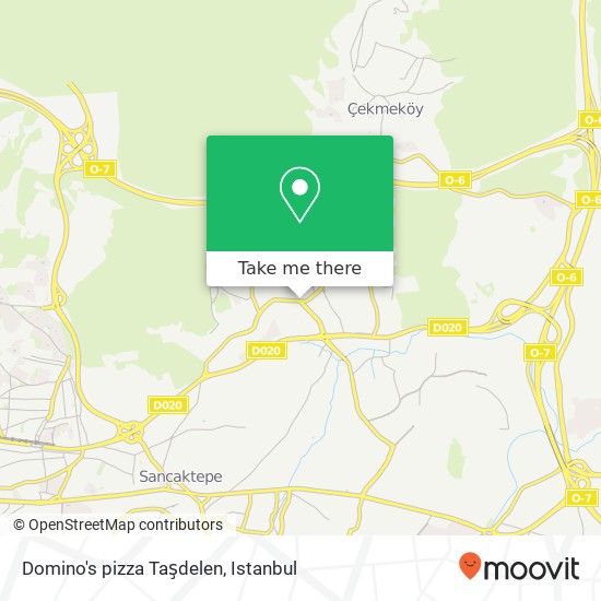 Domino's pizza Taşdelen map