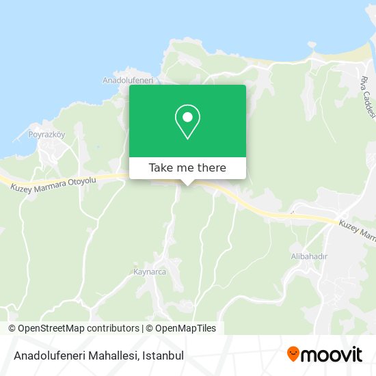 Anadolufeneri Mahallesi map