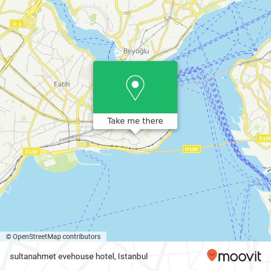 sultanahmet evehouse hotel map