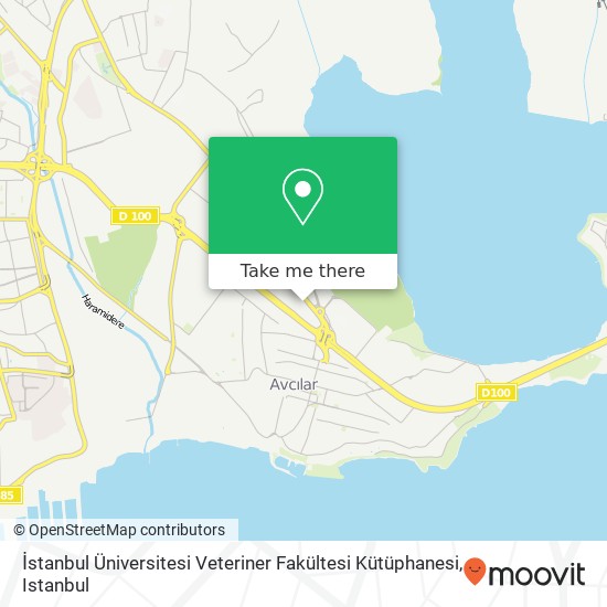 İstanbul Üniversitesi Veteriner Fakültesi Kütüphanesi map