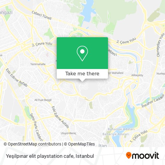 Yeşilpınar elit playstation cafe map