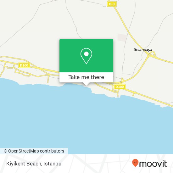 Kiyikent Beach map