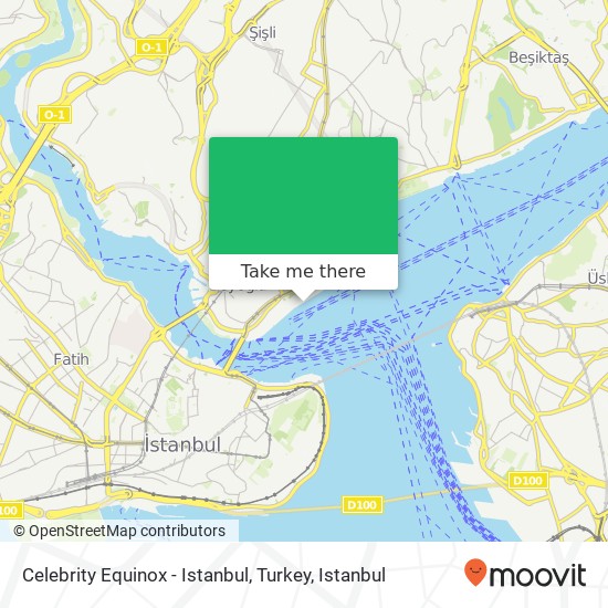 Celebrity Equinox - Istanbul, Turkey map