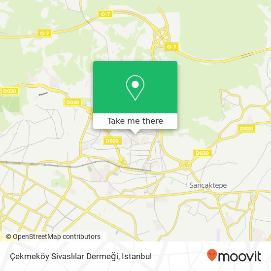 Çekmeköy Sivaslılar Dermeği map