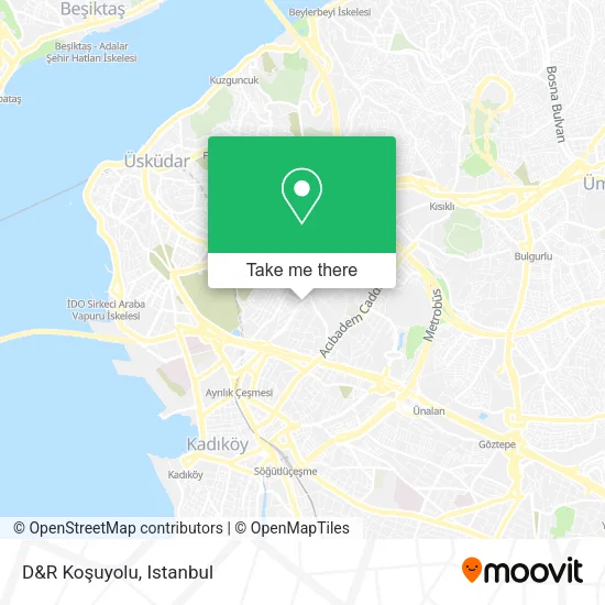 D&R Koşuyolu map