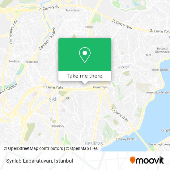 Synlab Labaratuvarı map