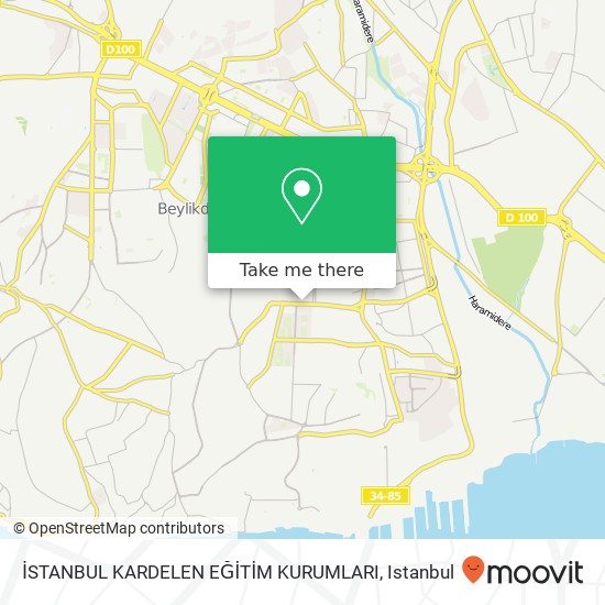 İSTANBUL KARDELEN EĞİTİM KURUMLARI map