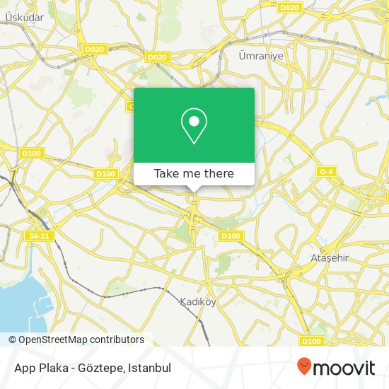 App Plaka - Göztepe map