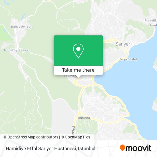 Hamidiye Etfal Sarıyer Hastanesi map