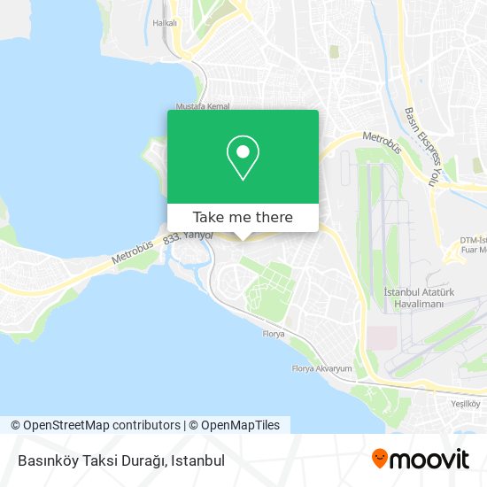 Basınköy Taksi Durağı map