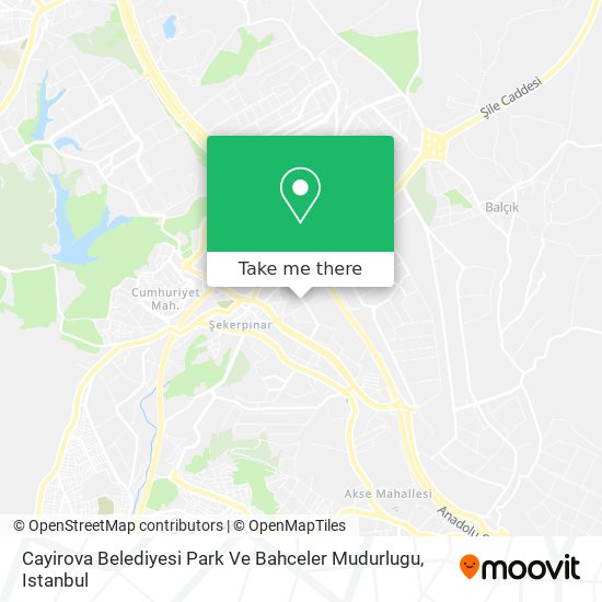 Cayirova Belediyesi Park Ve Bahceler Mudurlugu map