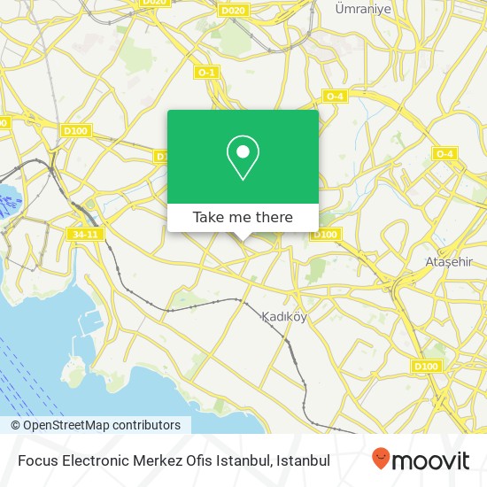 Focus Electronic Merkez Ofis Istanbul map