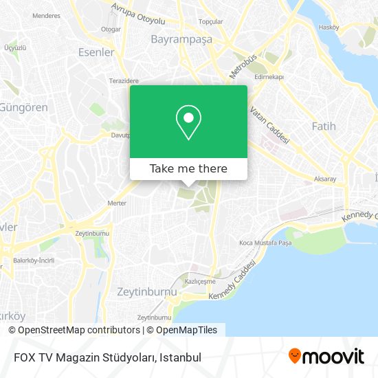 FOX TV Magazin Stüdyoları map