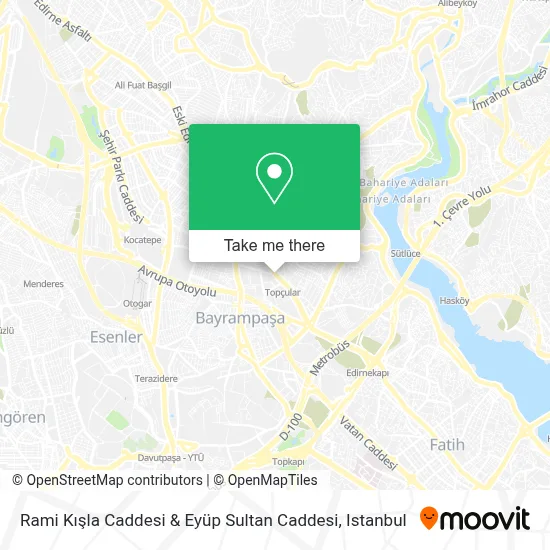 Rami Kışla Caddesi & Eyüp Sultan Caddesi map