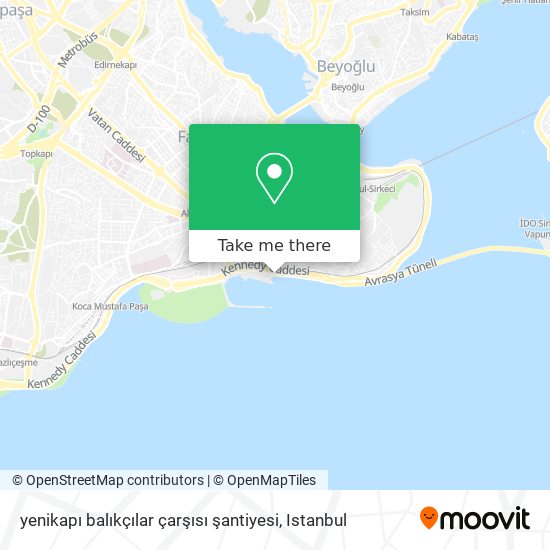 yenikapı balıkçılar çarşısı şantiyesi map