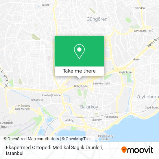 Ekspermed Ortopedi Medikal Sağlık Ürünleri map