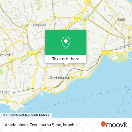 Anadolubank Zeytinburnu Şube map
