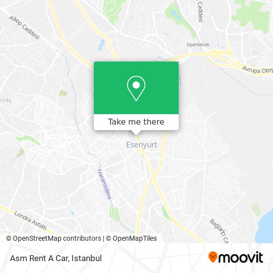 Asm Rent A Car map