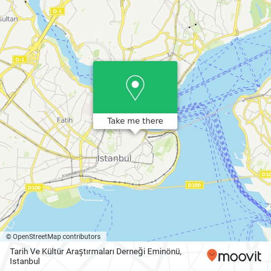 Tarih Ve Kültür Araştırmaları Derneği Eminönü map