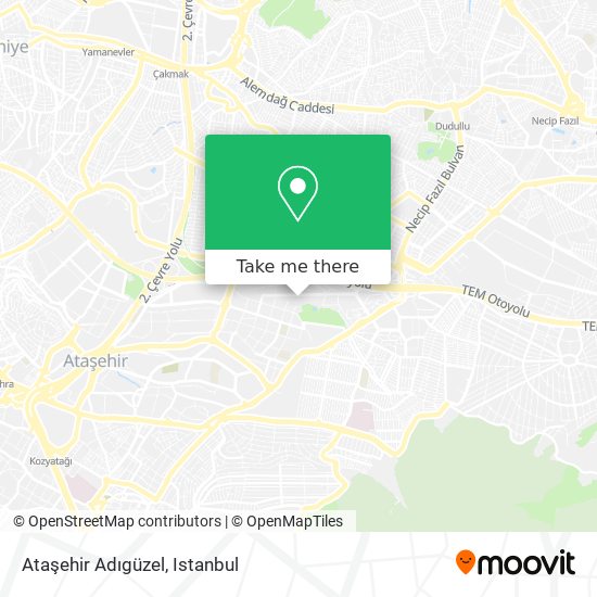 Ataşehir Adıgüzel map