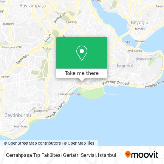 Cerrahpaşa Tıp Fakültesi Geriatri Servisi map