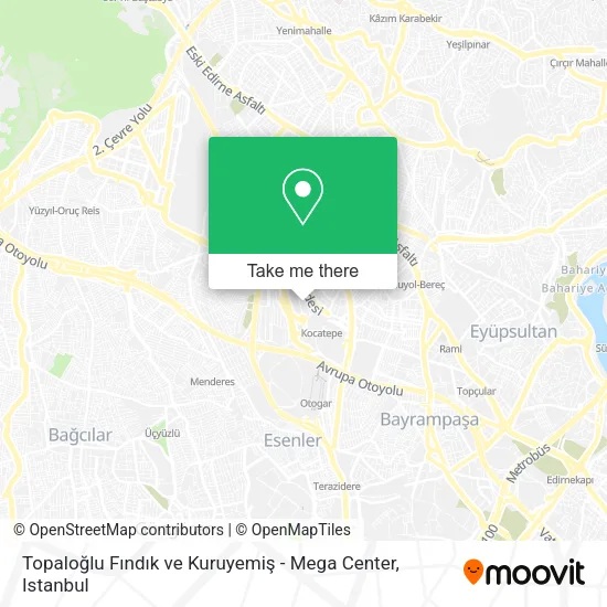 Topaloğlu Fındık ve Kuruyemiş - Mega Center map