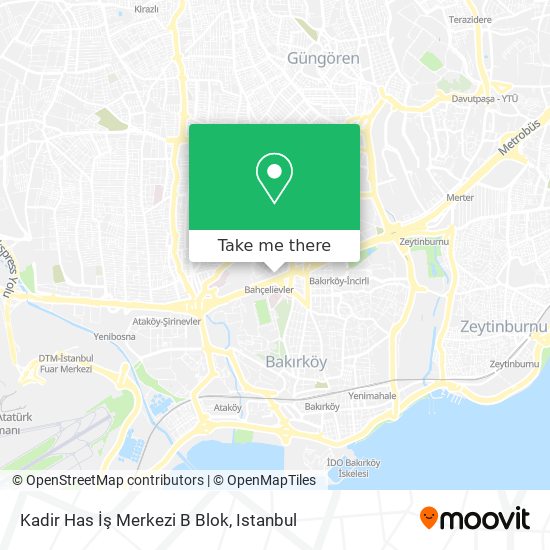 Kadir Has İş Merkezi B Blok map