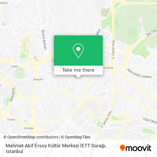 Mehmet Akif Ersoy Kültür Merkezi İETT Durağı map